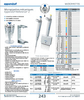 Micropipettes mécaniques Eppendorf Reference® 2 à volume fixe