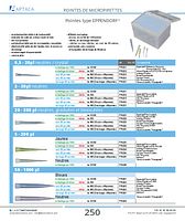 Pointes type EPPENDORF, 50 - 1000 µl, Neutres