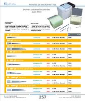 Pointes universelles stériles avec filtre 2 - 100 µl