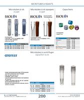 Microtubes à vis à jupe