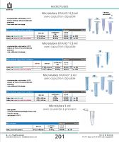 Microtubes BRAND® 2 ml avec capuchon clipsable