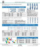Microtubes BRAND® gradués sans capuchon vissant 0,5, 1,5 et 2,0 ml