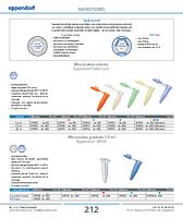 Microtubes gradués colorés 1,5 ml Eppendorf 3810X