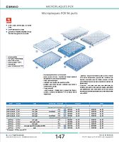 Microplaques PCR 96 puits sans jupe