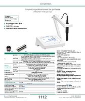 Oxymètre de paillasse HANNA® HI6421-02 avec sonde optique