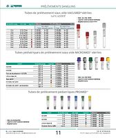 Tubes pédiatriques PROMED© avec Lithium hépariné