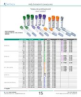Tubes d'hématologie EDTA K3 bouchon à pression