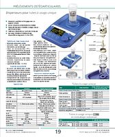 Tubes stériles à usage unique pour disperseur