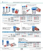 Flacons pour coprologie 18 ml avec couvercle à pression