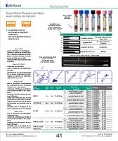 Ecouvillons floqués en tubes avec milieu AMIES