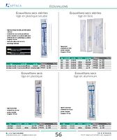 Ecouvillons secs stériles tige en bois