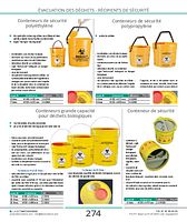 Conteneurs de sécurité polyéthylène
