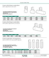 Cuves cylindriques anaérobies avec deux capuchons à vis GL14 