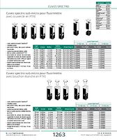 Cuves spectro sub-micro pour fluorimètre avec couvercle en PTFE