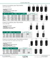 Cuves à circulation pour fluorimètre et HPLC raccords lisses en acier inox 100 mm