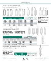 Cuves à agitation magnétique pour fluorimètre avec bouchon