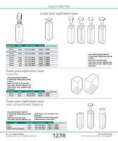 Cuves pour application laser avec couvercle