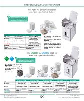 Kits 1250 ml personnalisables avec pot + portoir de tubes