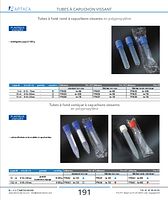 Tubes à fond rond à capuchons vissants en polypropylène