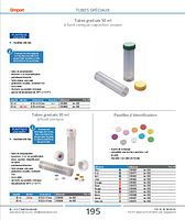 Tubes gradués 30 ml à fond conique