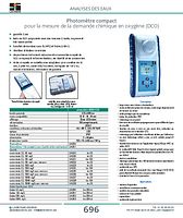 Photomètre compact pour la mesure de la demande chimique en oxygène (DCO)