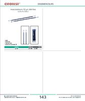 Inoculateurs 10 µL stériles coloris bleu