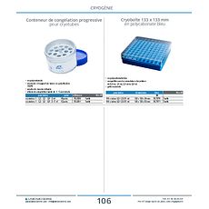 Conteneur de congélation progressive pour cryotubes
