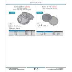 Boîtes de Petri stériles surface traitée, bord intérieur antidérapant