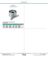 Mortier en acier inox