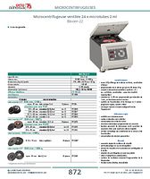 Microcentrifugeuse ventilée 24 x microtubes 2 ml Biocen 22 