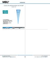 Cônes de sédimentation de Imhoff 1000 ml