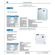 Congélateur -86°C format compact - largeur 630 mm