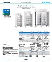 Congélateurs de laboratoire avec réfrigération par air pulsé Performance