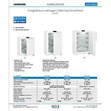 Congélateurs ménagers Table-top SmartFrost pure