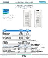 Congélateur de laboratoire avec réfrigération par air pulsé Perfection