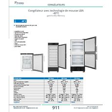 Congélateur avec technologie de mousse LBA -40°C gamme Bio Memory