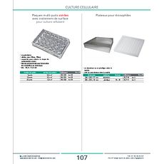 Plateaux pour drosophile en plastique