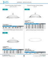 Couvercles filetés pour dessiccateur