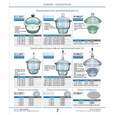 Dessiccateurs sous vide en verre borosilicaté 3.3