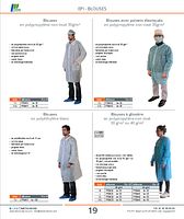 Blouses en polypropylène non tissé 30g/m²