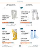 Sur-bottes élastiquées en PE transparent 70 µm