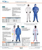 Combinaisons blanches en SMS coutures surjetées