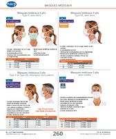 Masques médicaux 3 plis à élastique avec visière