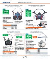 Demi-masque complet Série 7000® gaz, vapeurs et poussière