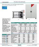Étuves de séchage et de chauffage programmables 56 à 720 litres, convection forcée