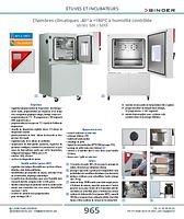 Chambres climatiques -40° à +180°C à humidité contrôlée séries MK / MKF