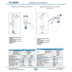 Système de filtration continu Ø 47 mm