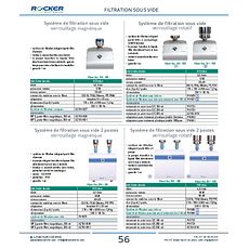 Système de filtration sous vide verrouillage magnétique
