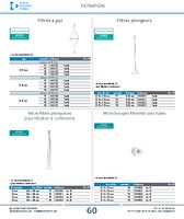 Micro-filtres plongueurs pour filtration à contresens