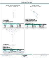 Potter complet à pilon conique en verre